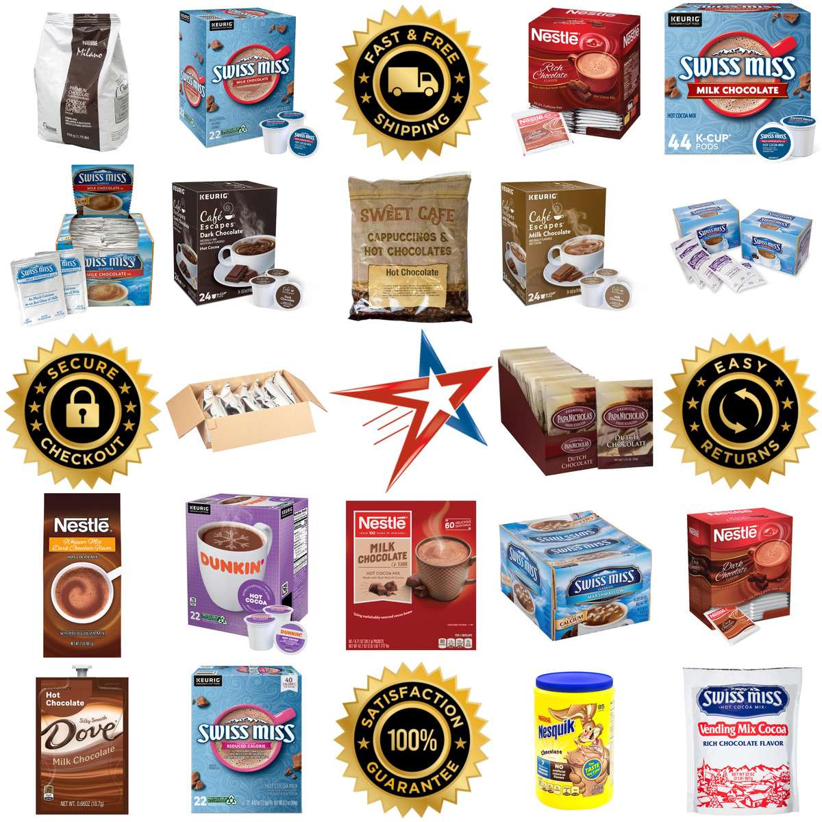 Millions of Products A selection of Hot Chocolate products on GoVets