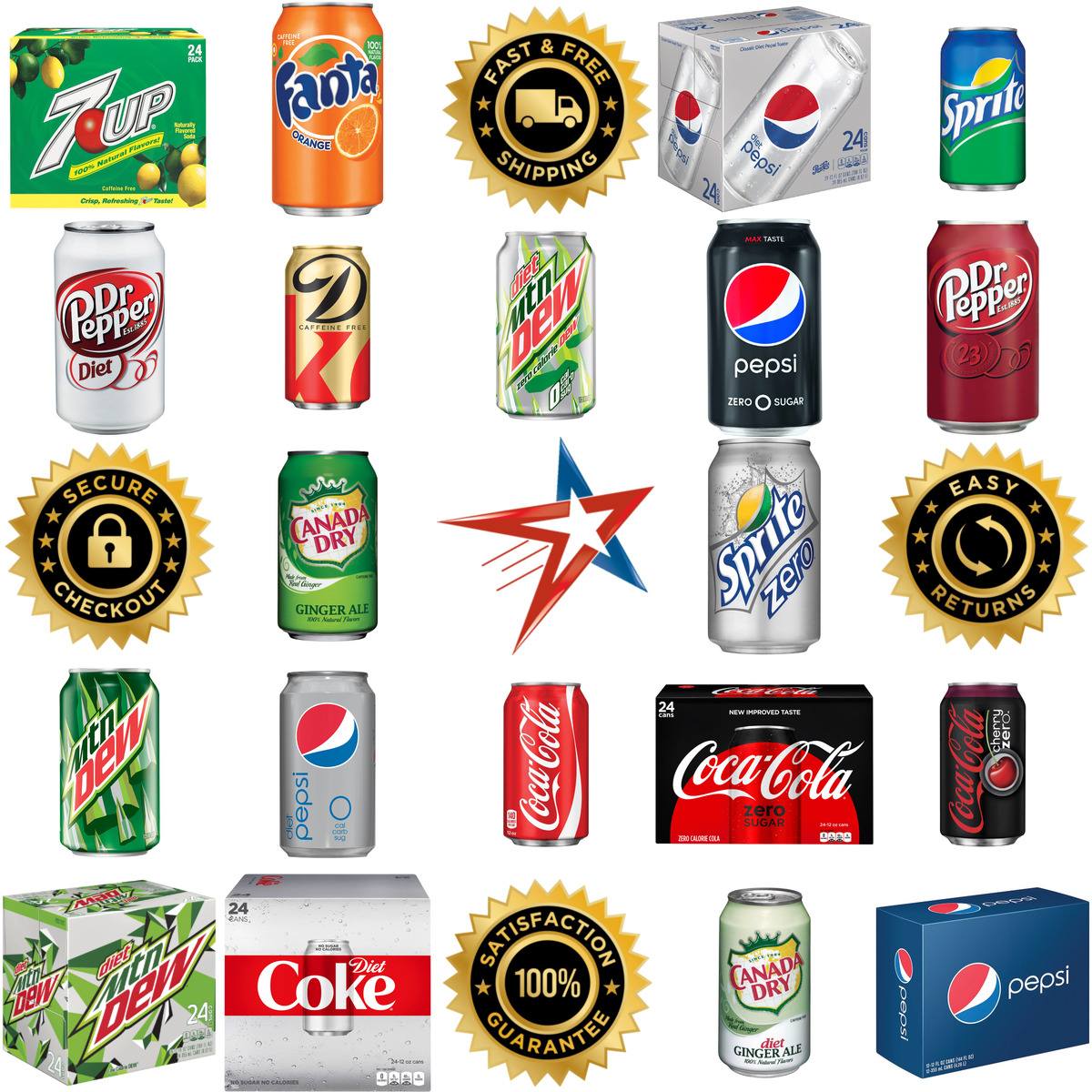 Millions of Products A selection of Soda products on GoVets