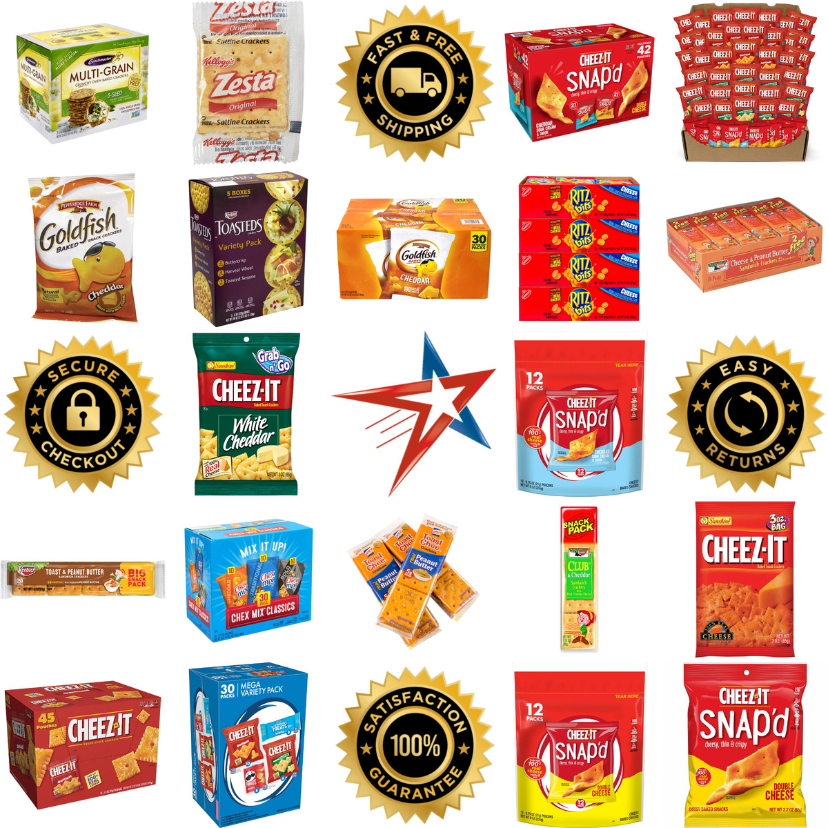 Millions of Products A selection of Crackers products on GoVets