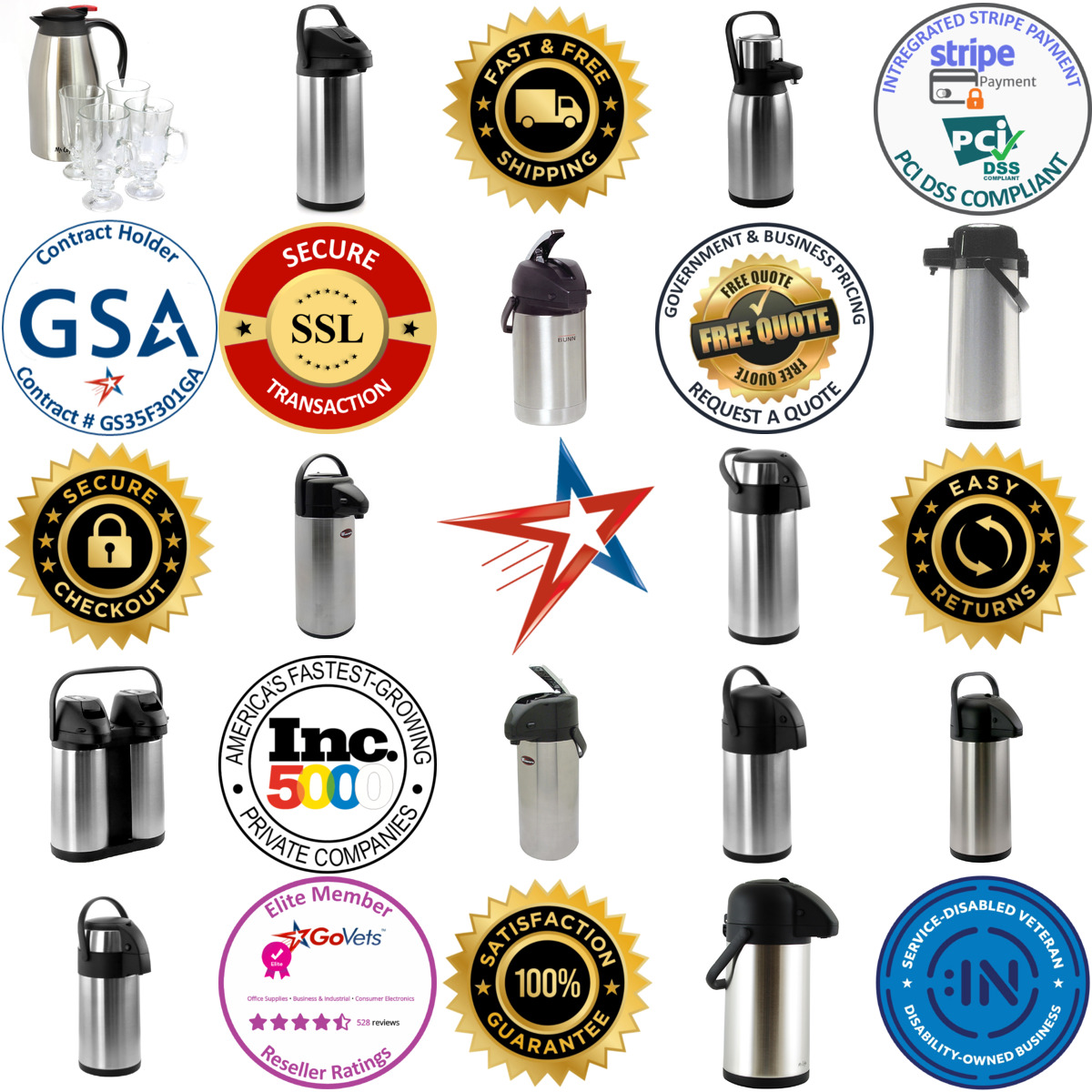 Millions of Products A selection of Carafes products on GoVets