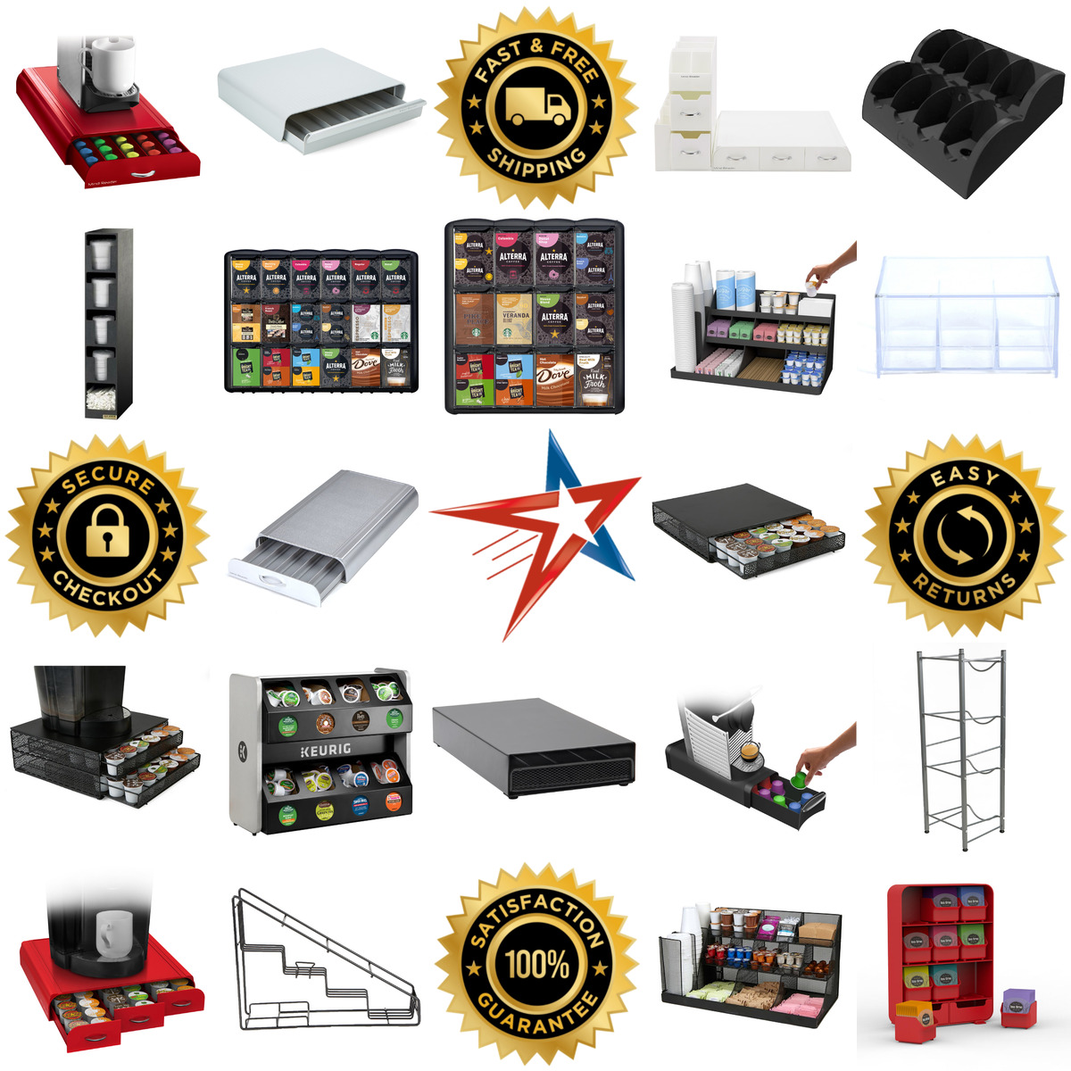 Millions of Products A selection of Coffee Organizers products on GoVets