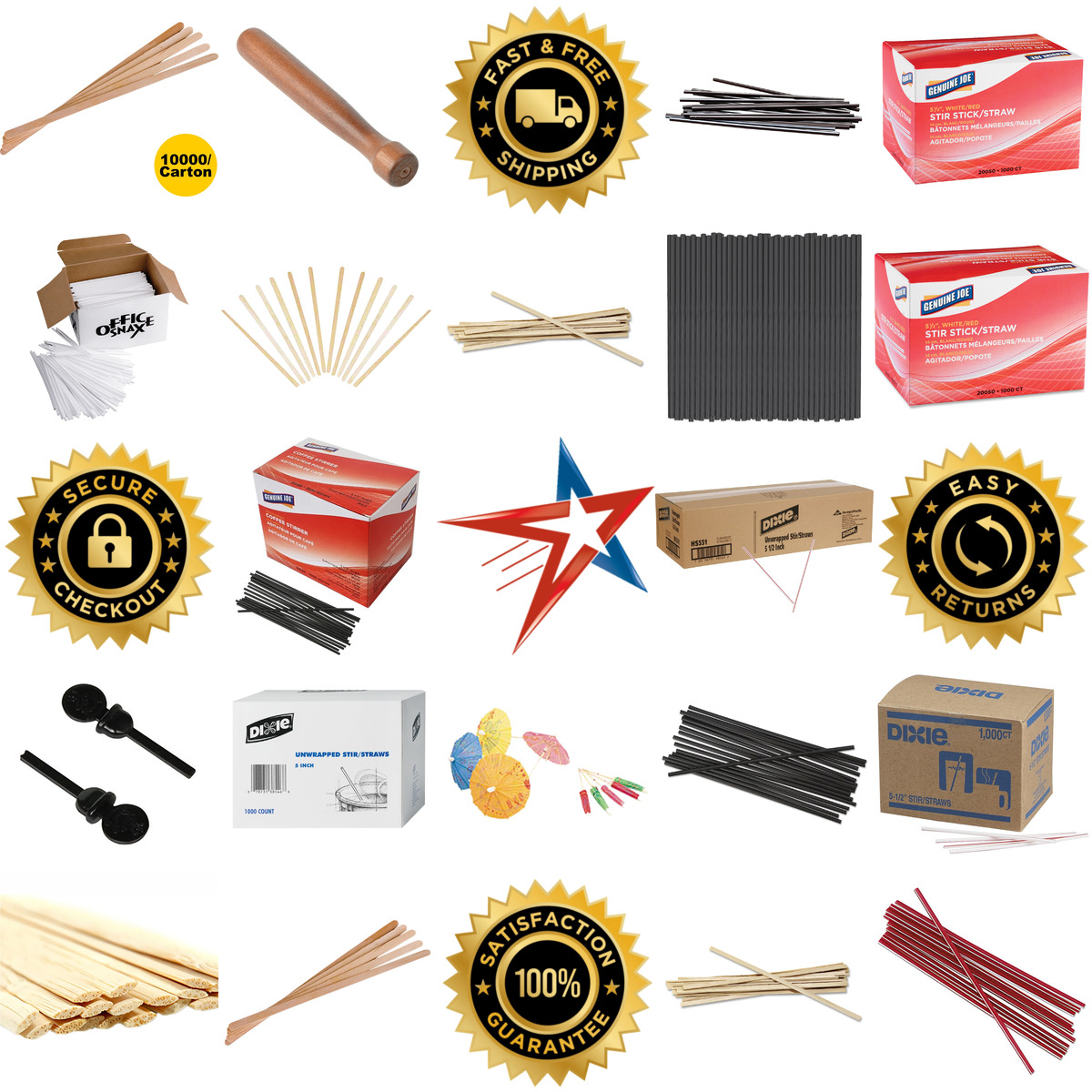 A selection of Stir Sticks products on GoVets