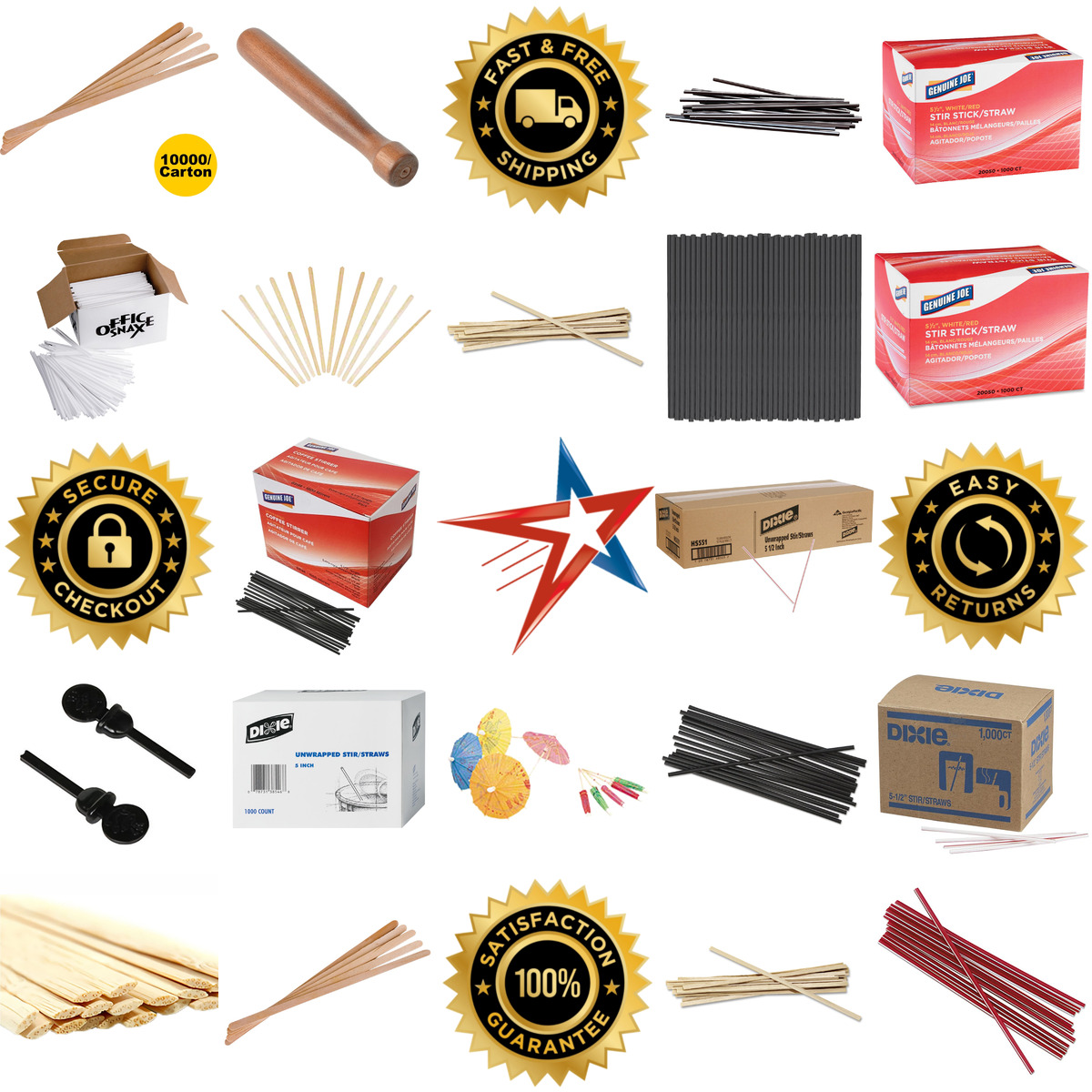 Millions of Products A selection of Stir Sticks products on GoVets