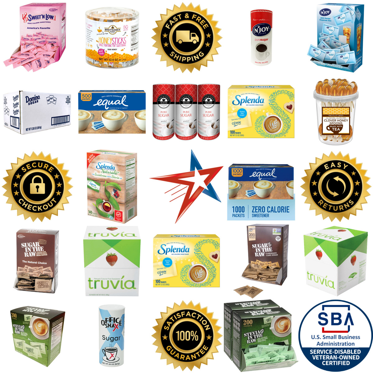 A selection of Sugar and Sweeteners products on GoVets