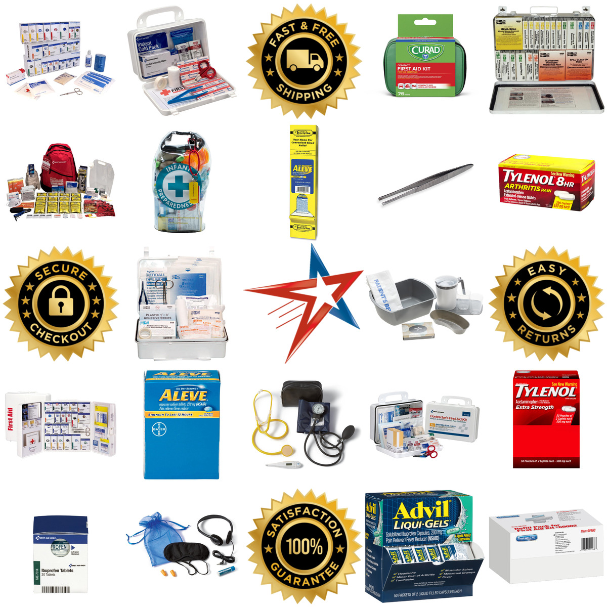 A selection of First Aid products on GoVets