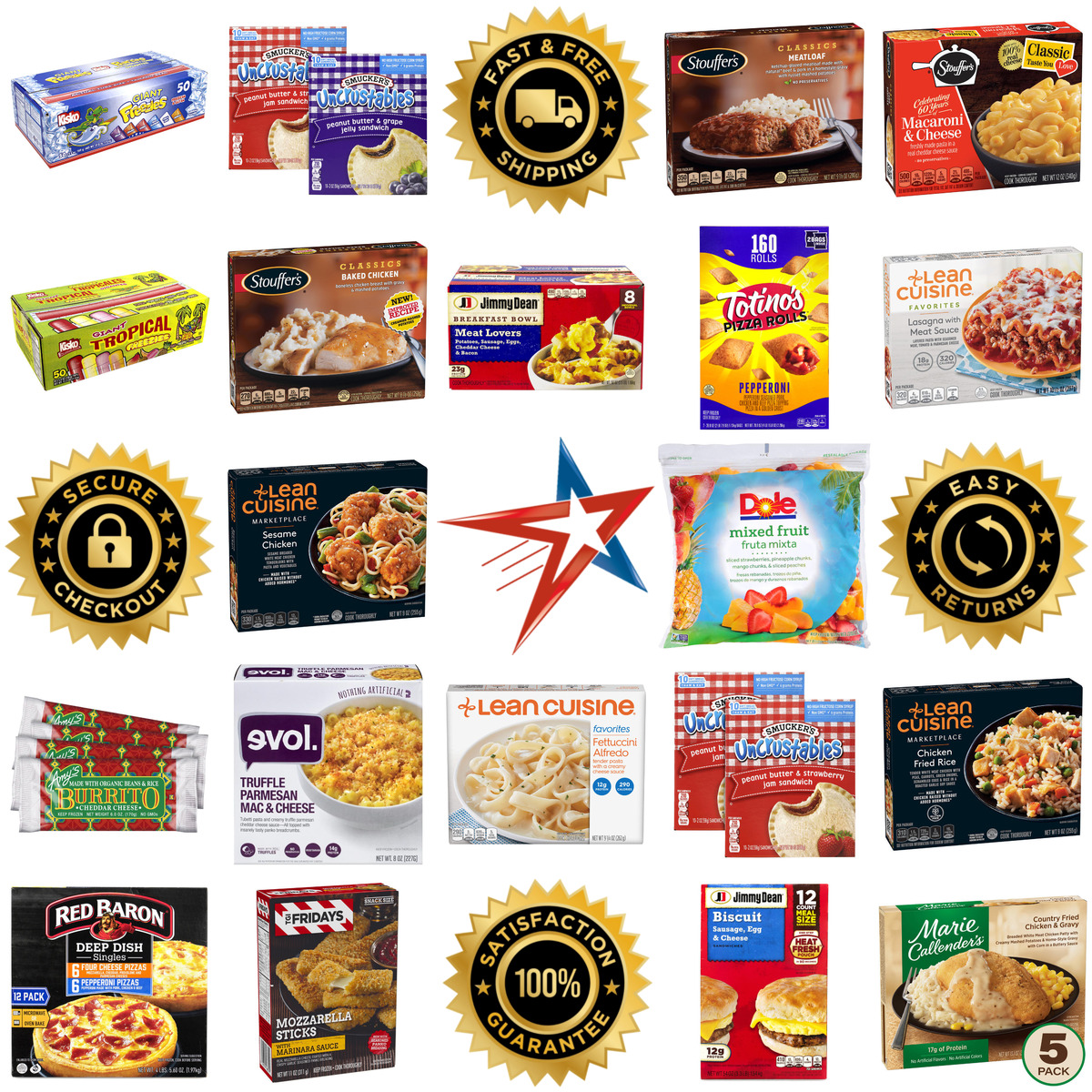 Millions of Products A selection of Frozen Meals and Snacks products on GoVets