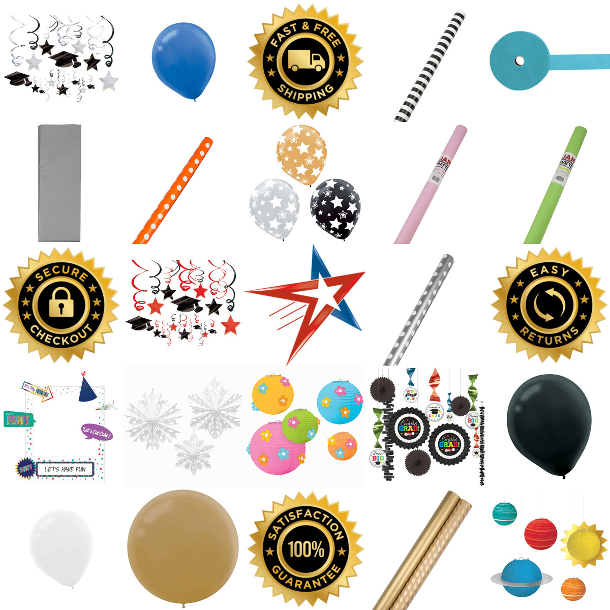 A selection of Party Supplies products on GoVets