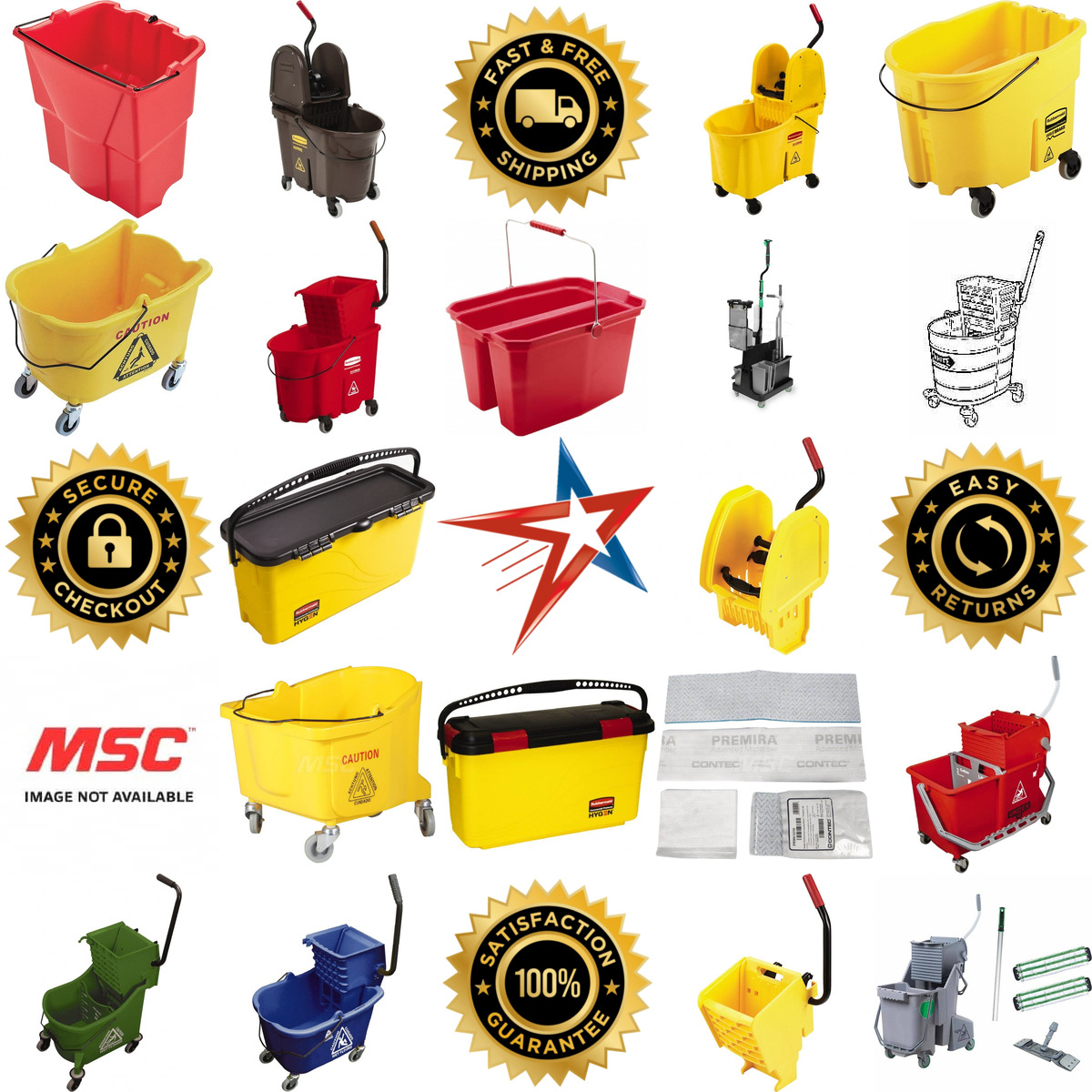 A selection of Mop Buckets and Wringers products on GoVets