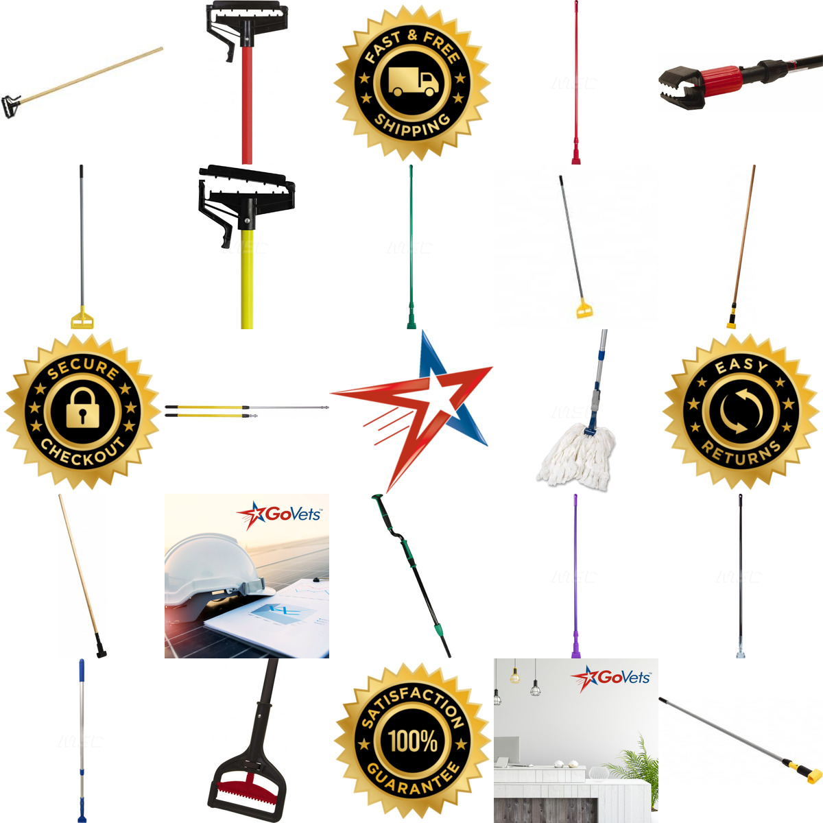 A selection of Mop Handles products on GoVets