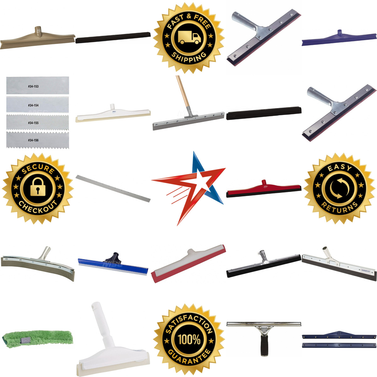 A selection of Squeegees and Window Washers products on GoVets