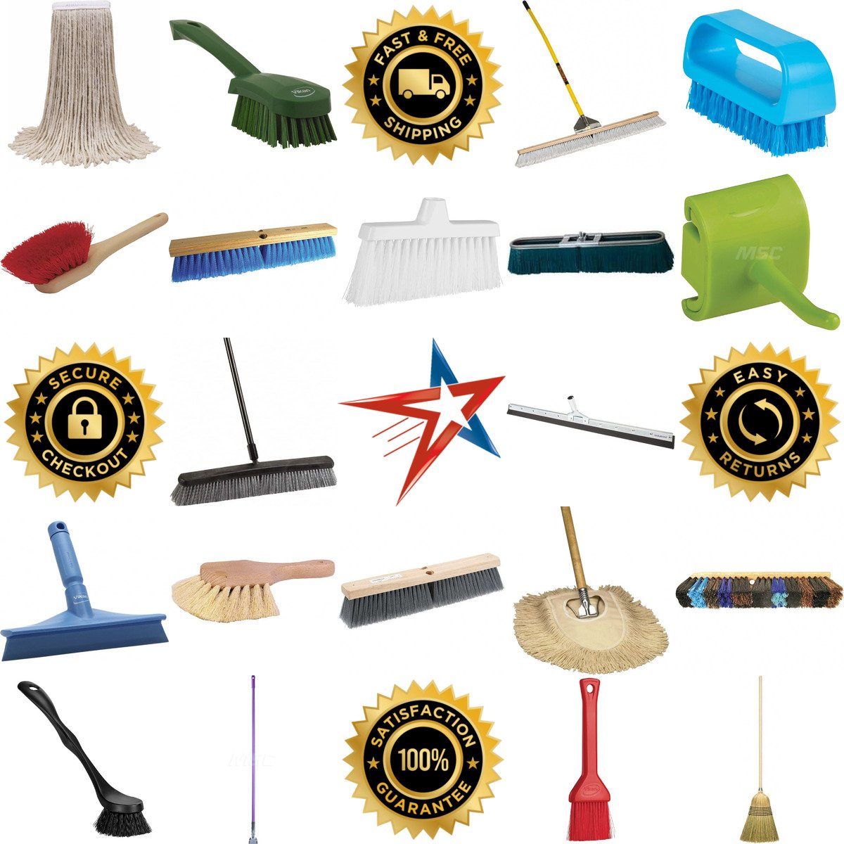 A selection of Brooms Mops Squeegees and Buckets products on GoVets