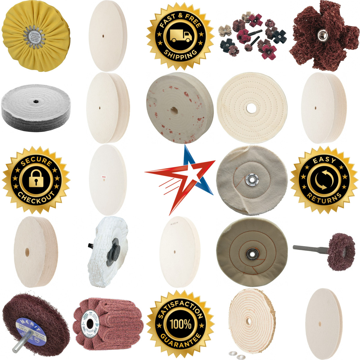 A selection of Buffing Wheels products on GoVets