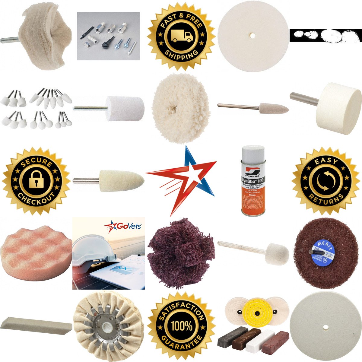 A selection of Buffing and Polishing products on GoVets