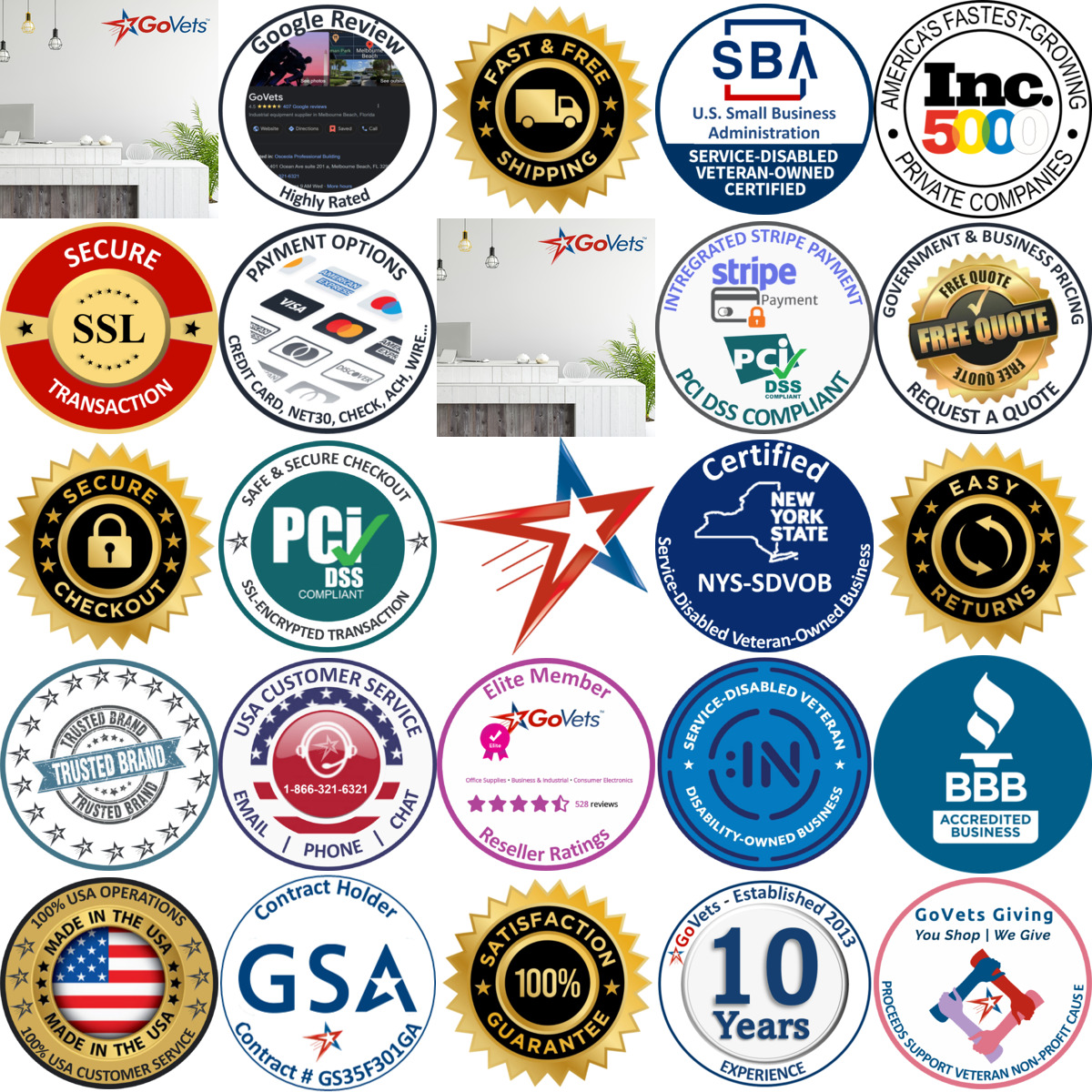 A selection of Value Collection products on GoVets