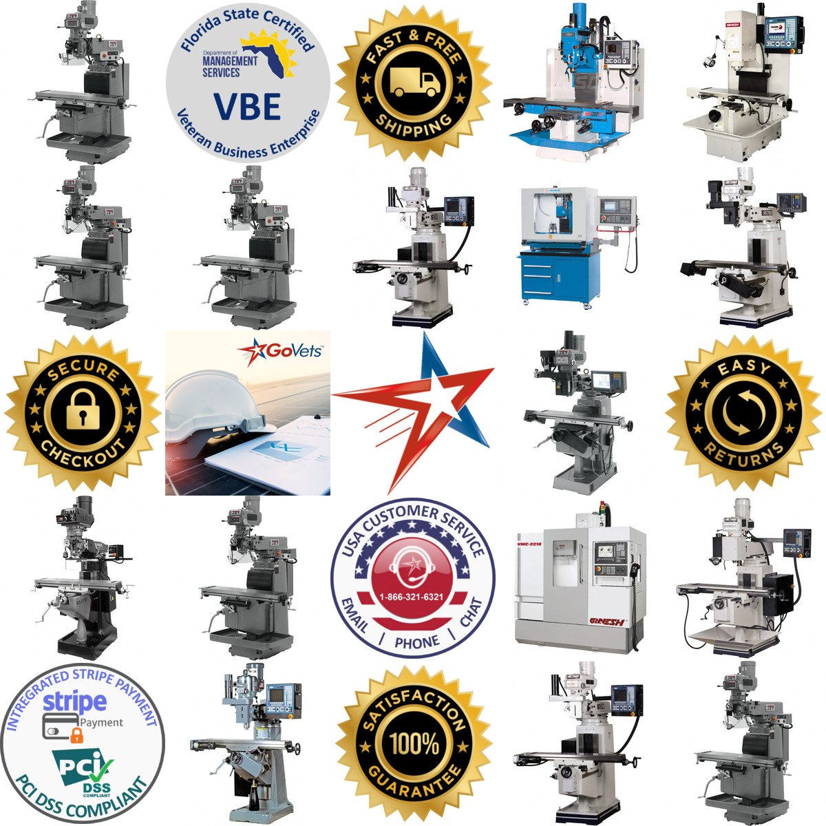 A selection of Cnc Milling Machines products on GoVets