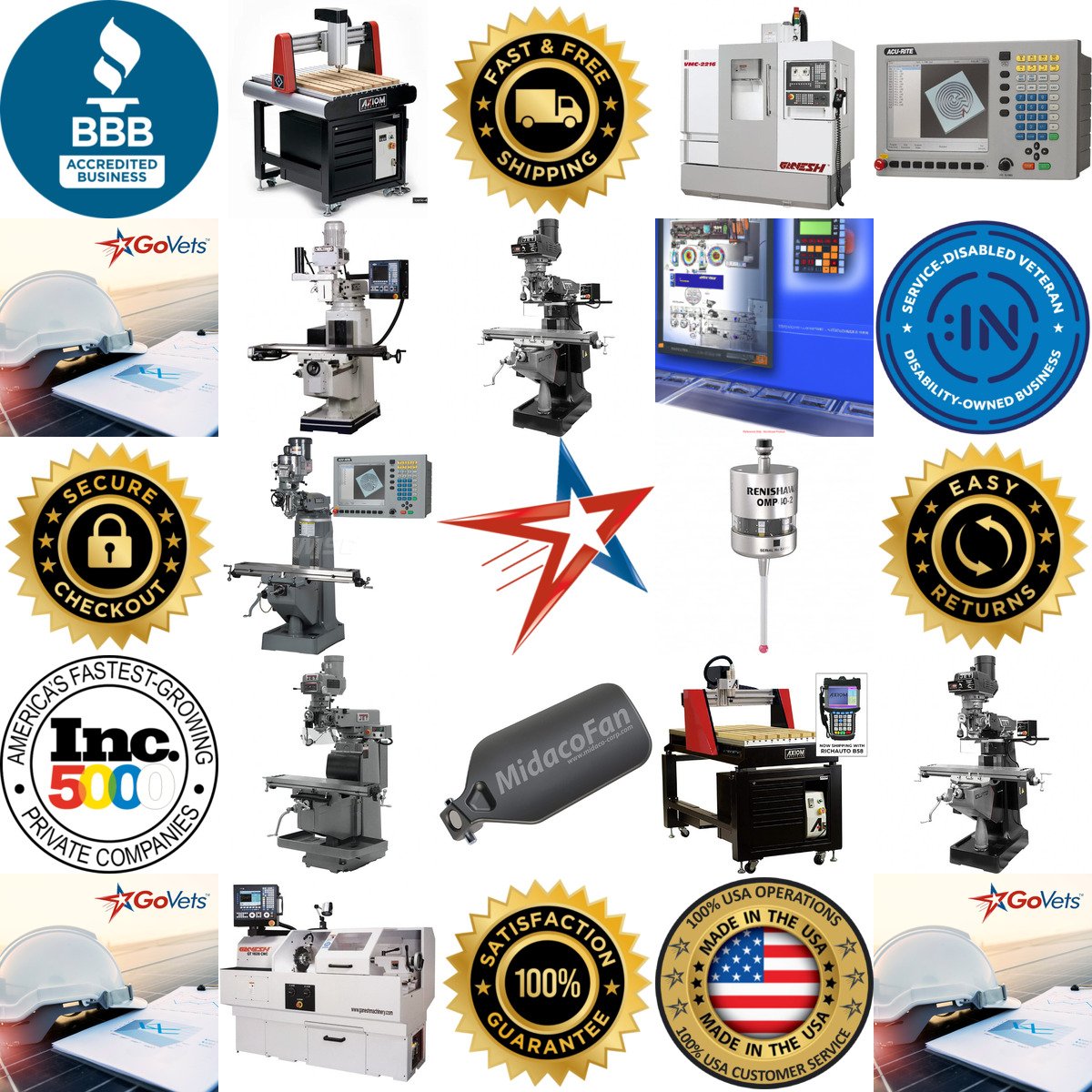 A selection of Cnc Machines products on GoVets