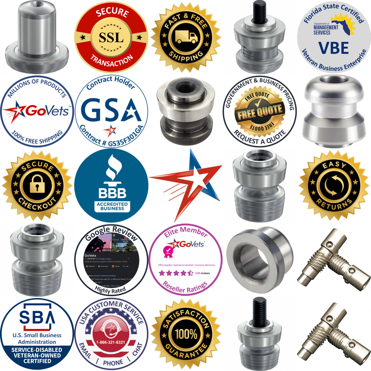 A selection of Cnc Clamping Pins and Bushings products on GoVets