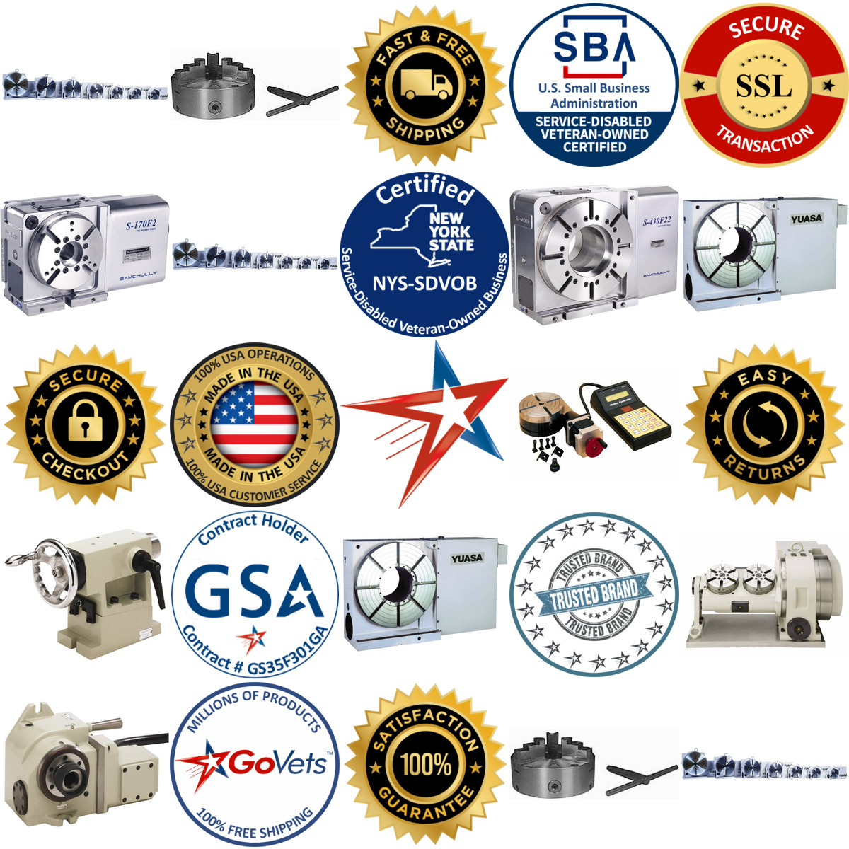 A selection of Cnc Rotary Indexers and Accessories products on GoVets
