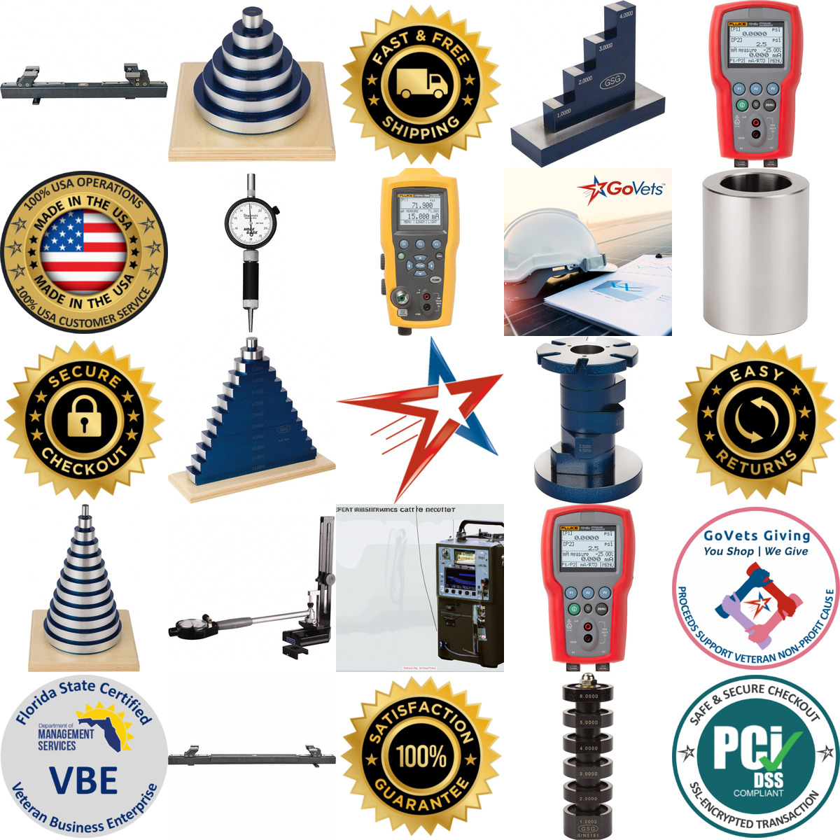 Millions of Products A selection of Calibration Masters products on GoVets