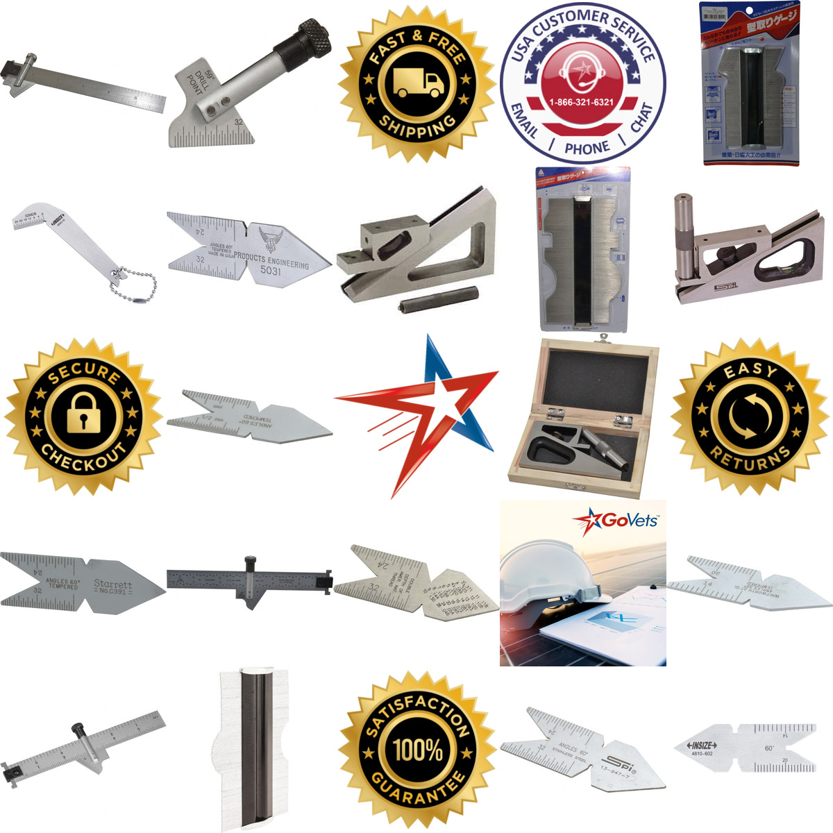 A selection of Layout and Setup Gaging Tools products on GoVets