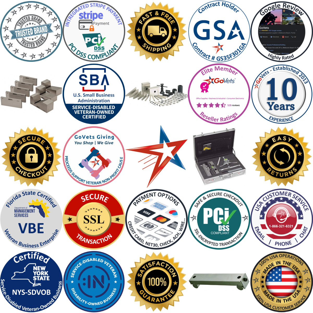 Millions of Products A selection of Layout and Setup Kits products on GoVets