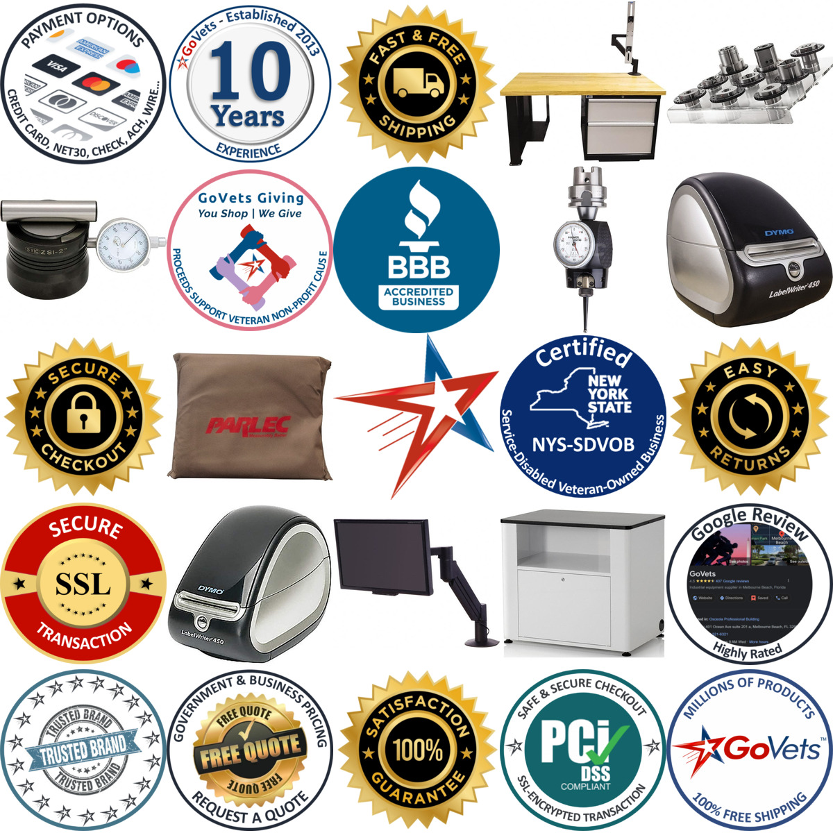 Millions of Products A selection of Tool Presetter Accessories products on GoVets