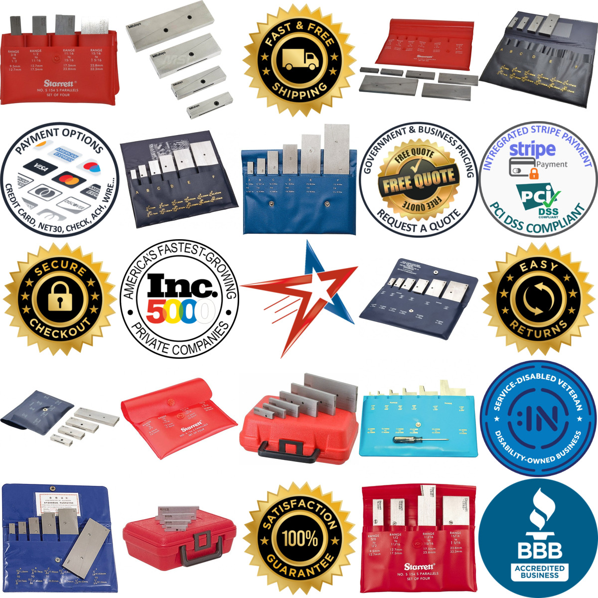 Millions of Products A selection of Adjustable Parallel Sets products on GoVets