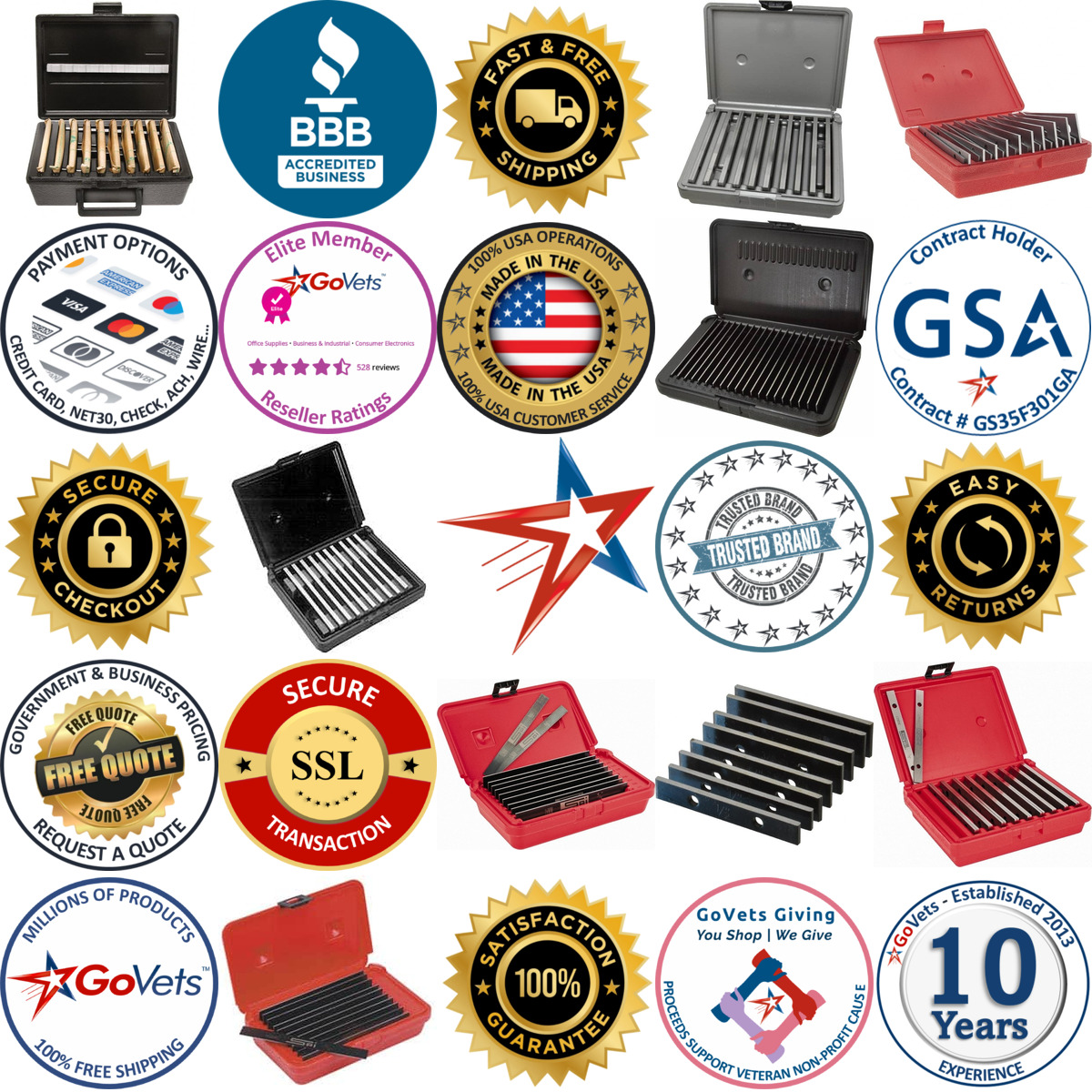 Millions of Products A selection of Thin Parallel Sets products on GoVets