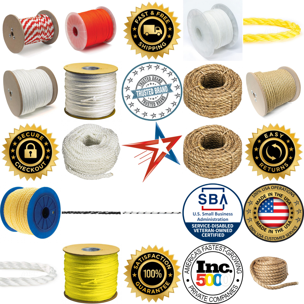 A selection of Rope products on GoVets
