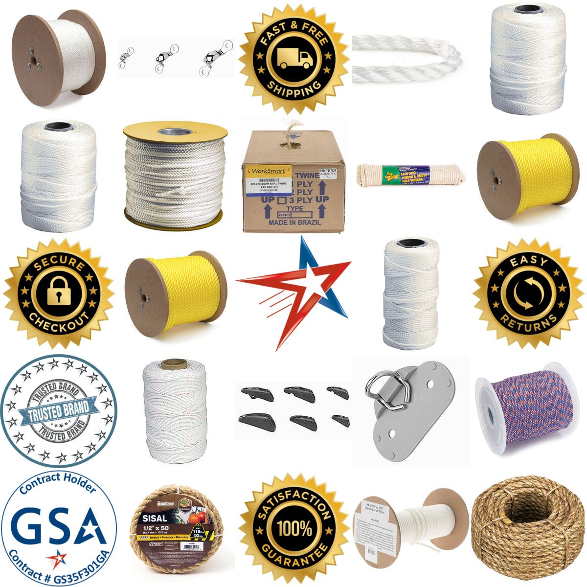 A selection of Rope Twine and Accessories products on GoVets