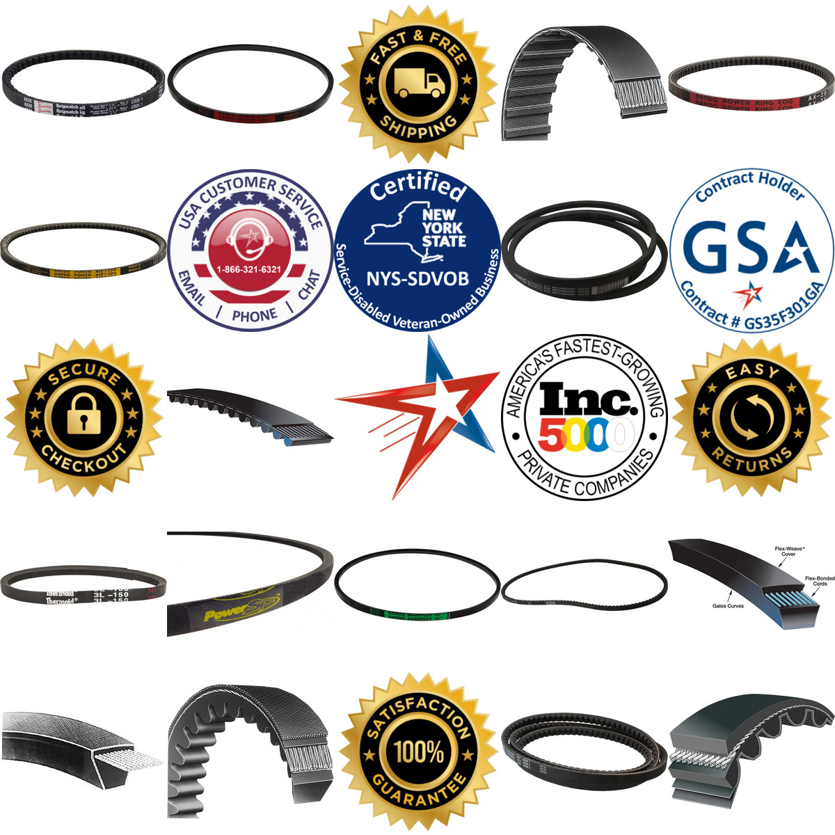 A selection of Belts and Accessories products on GoVets