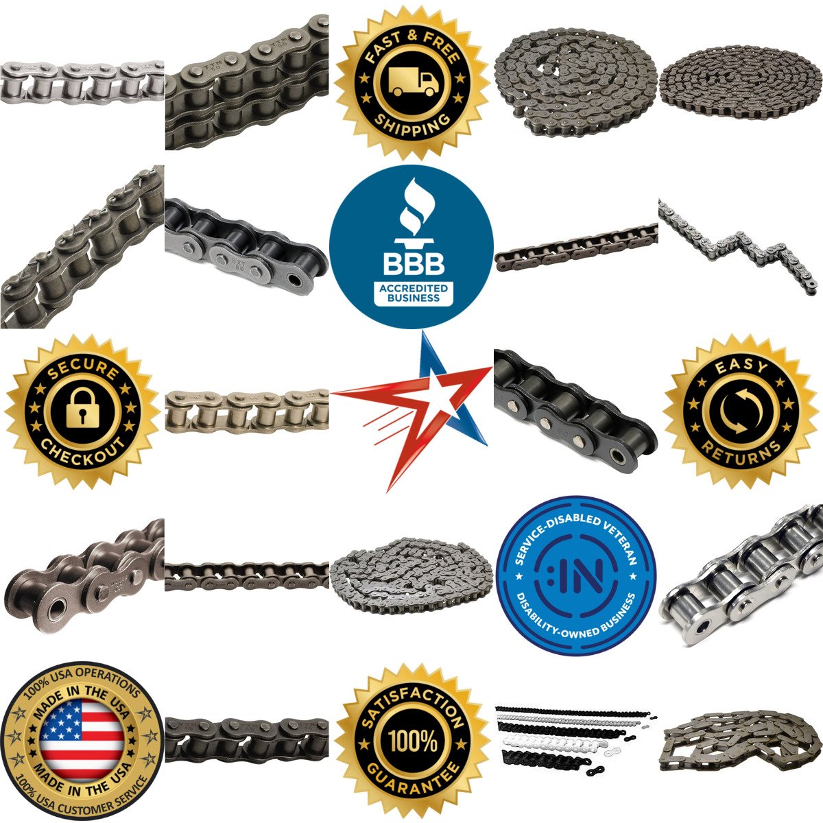 A selection of Roller Chain products on GoVets