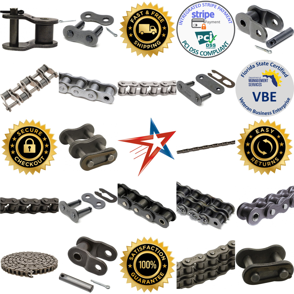 A selection of Chain and Accessories products on GoVets