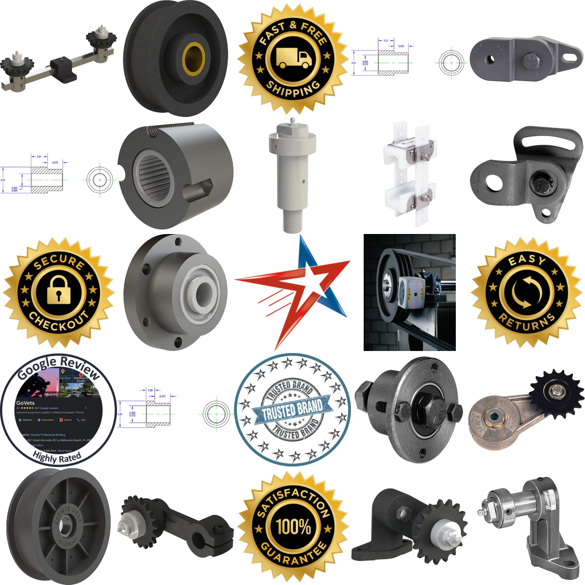A selection of Tensioners Tighteners and Guides products on GoVets