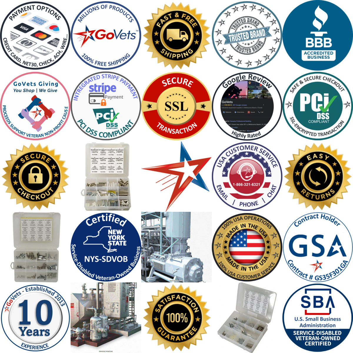 A selection of Standoff and Spacer Assortments products on GoVets