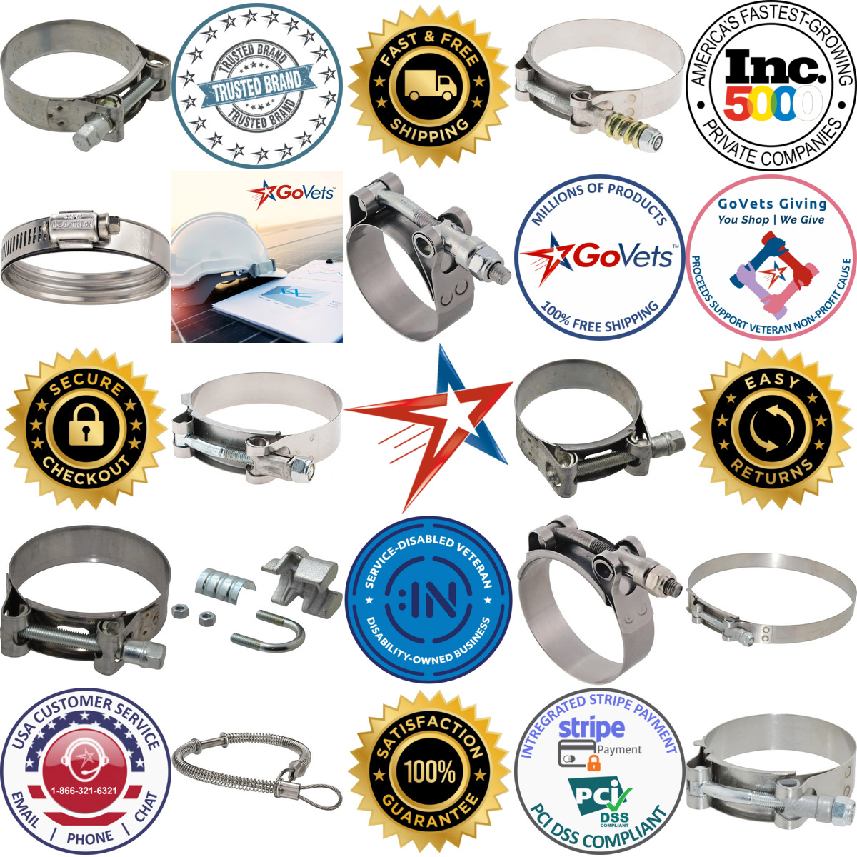 A selection of Bolt Clamps products on GoVets