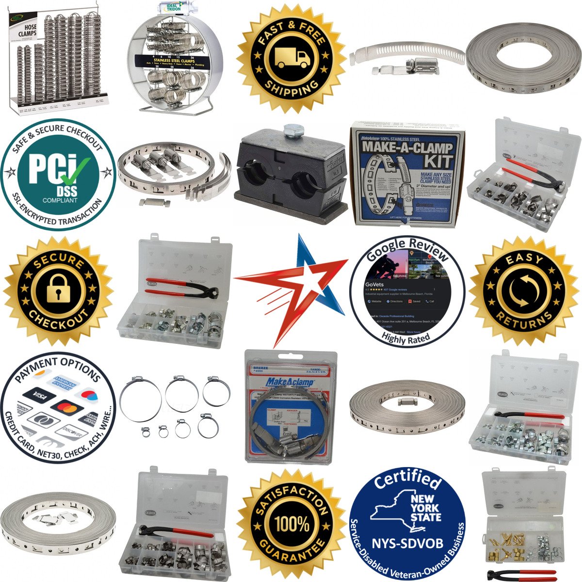 A selection of Hose Clamp Kits products on GoVets
