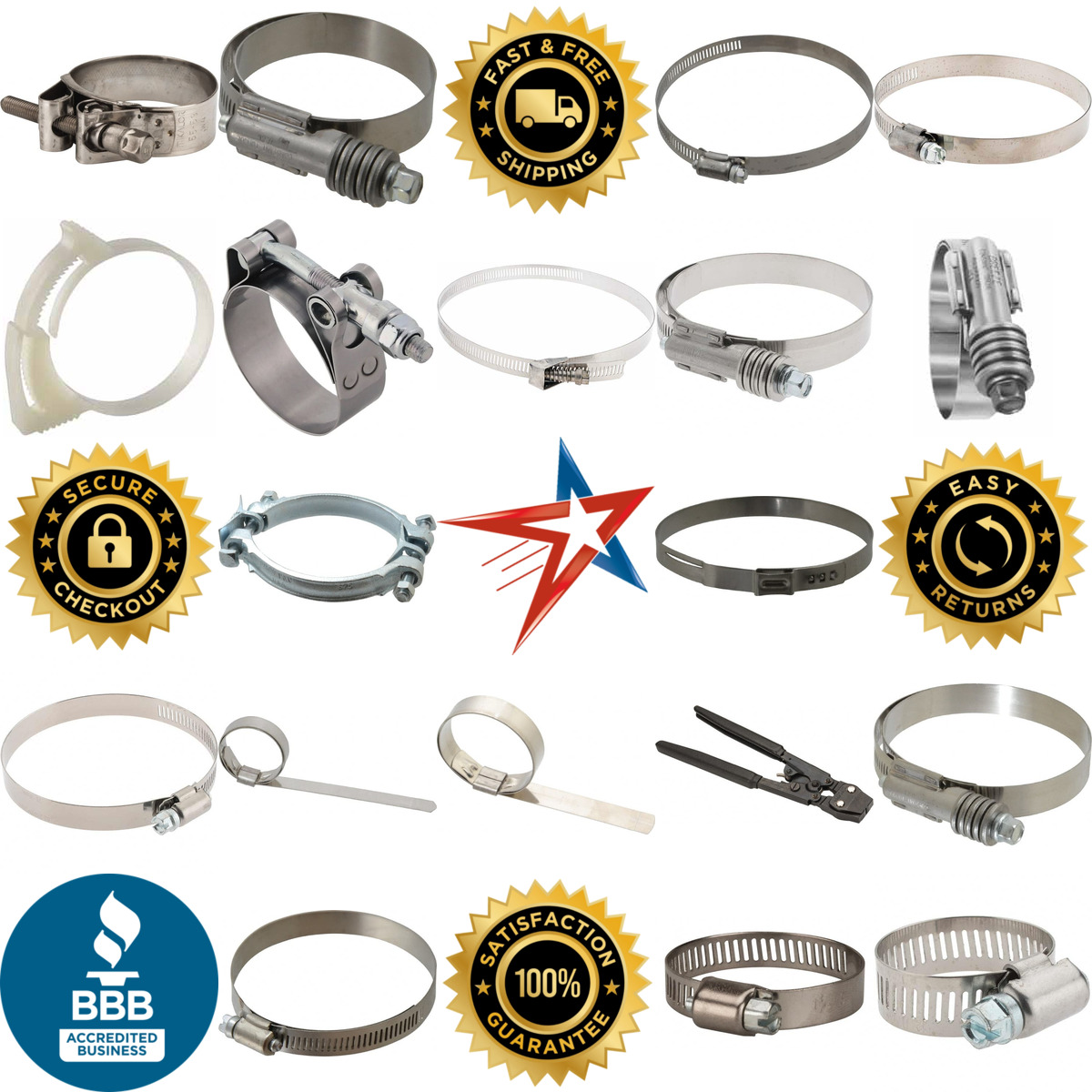 A selection of Hose Clamps and Clamping Tools products on GoVets