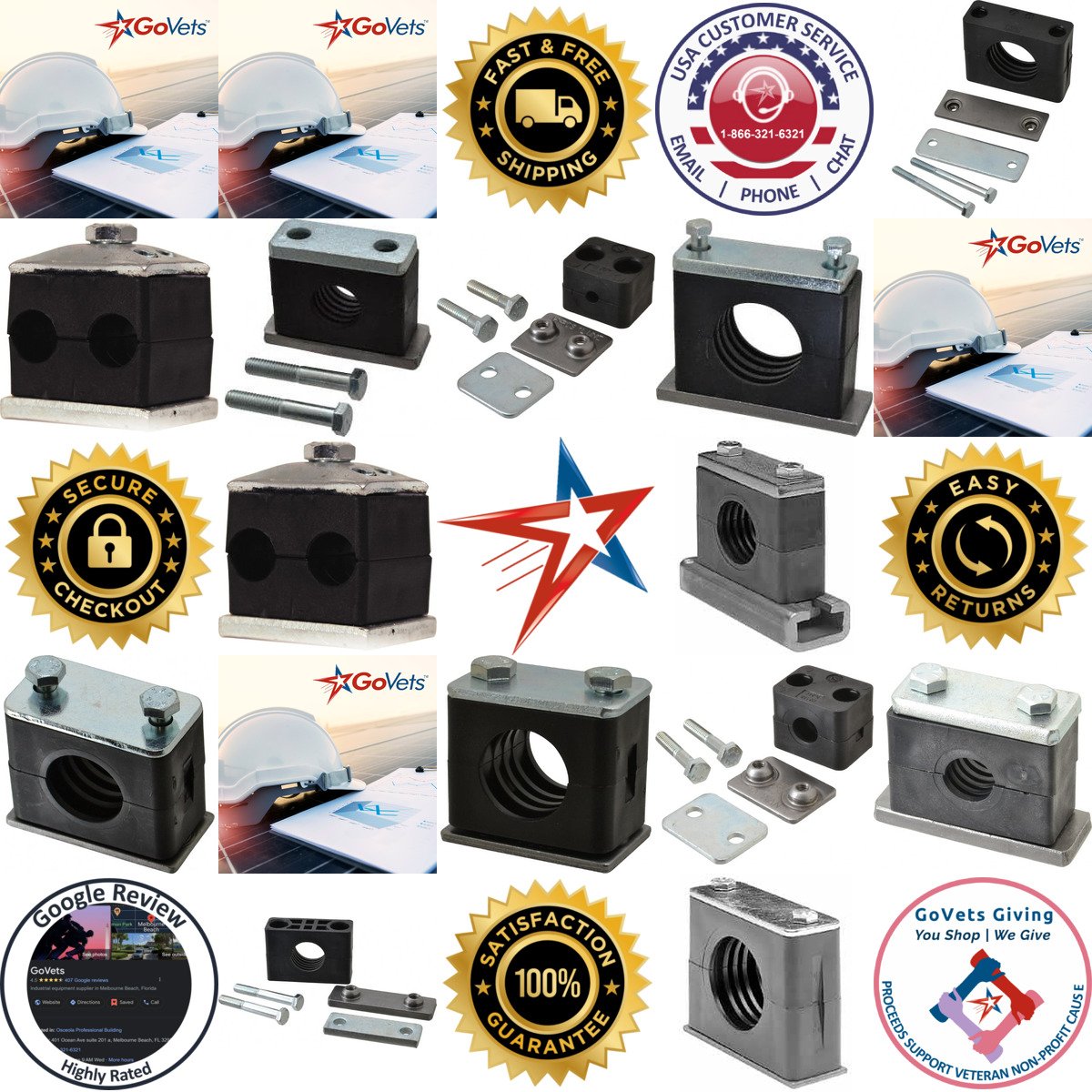 A selection of Vibration Control Clamps products on GoVets