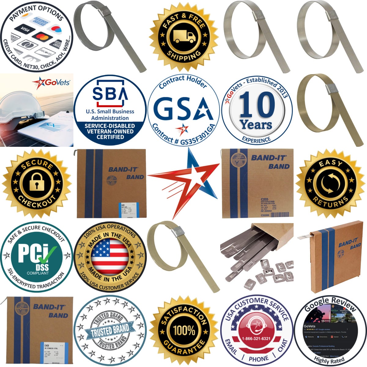 Millions of Products A selection of Band it products on GoVets