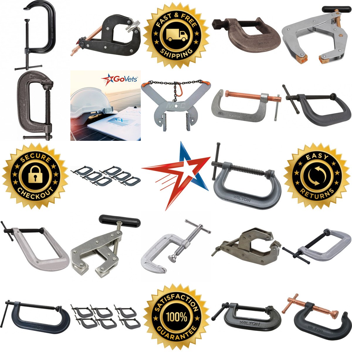 A selection of c Clamps and Cantilever Clamps products on GoVets