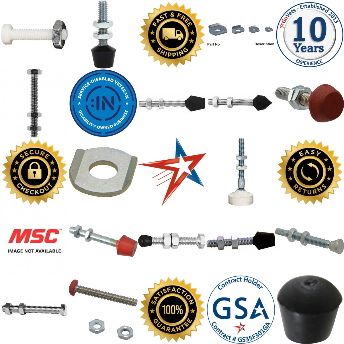 A selection of Clamp Spindle Assemblies and Accessories products on GoVets