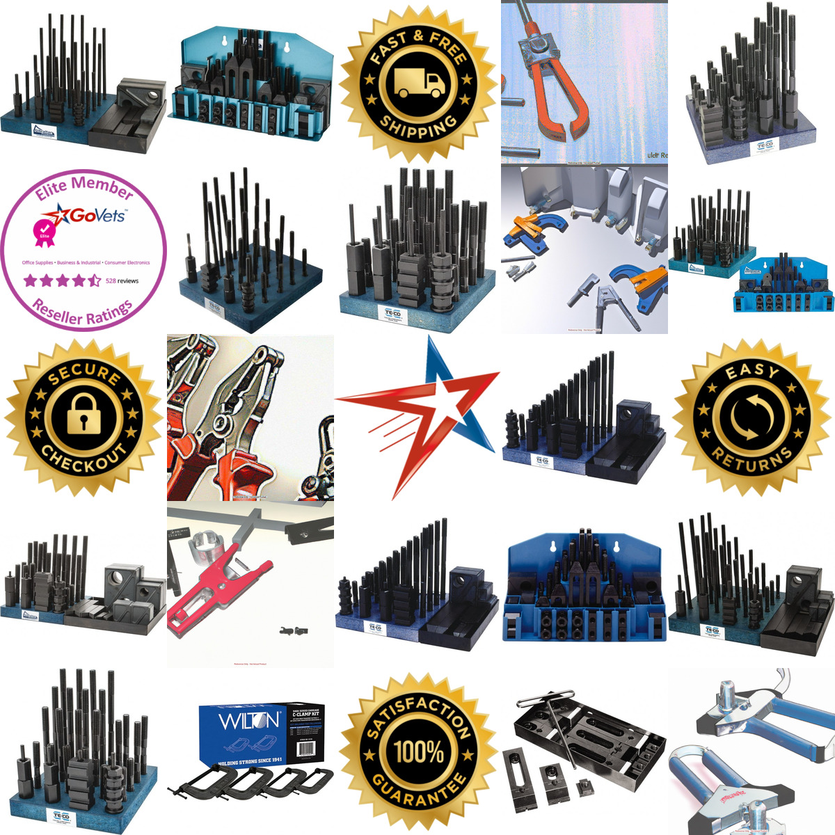 A selection of Clamping Sets and Kits products on GoVets