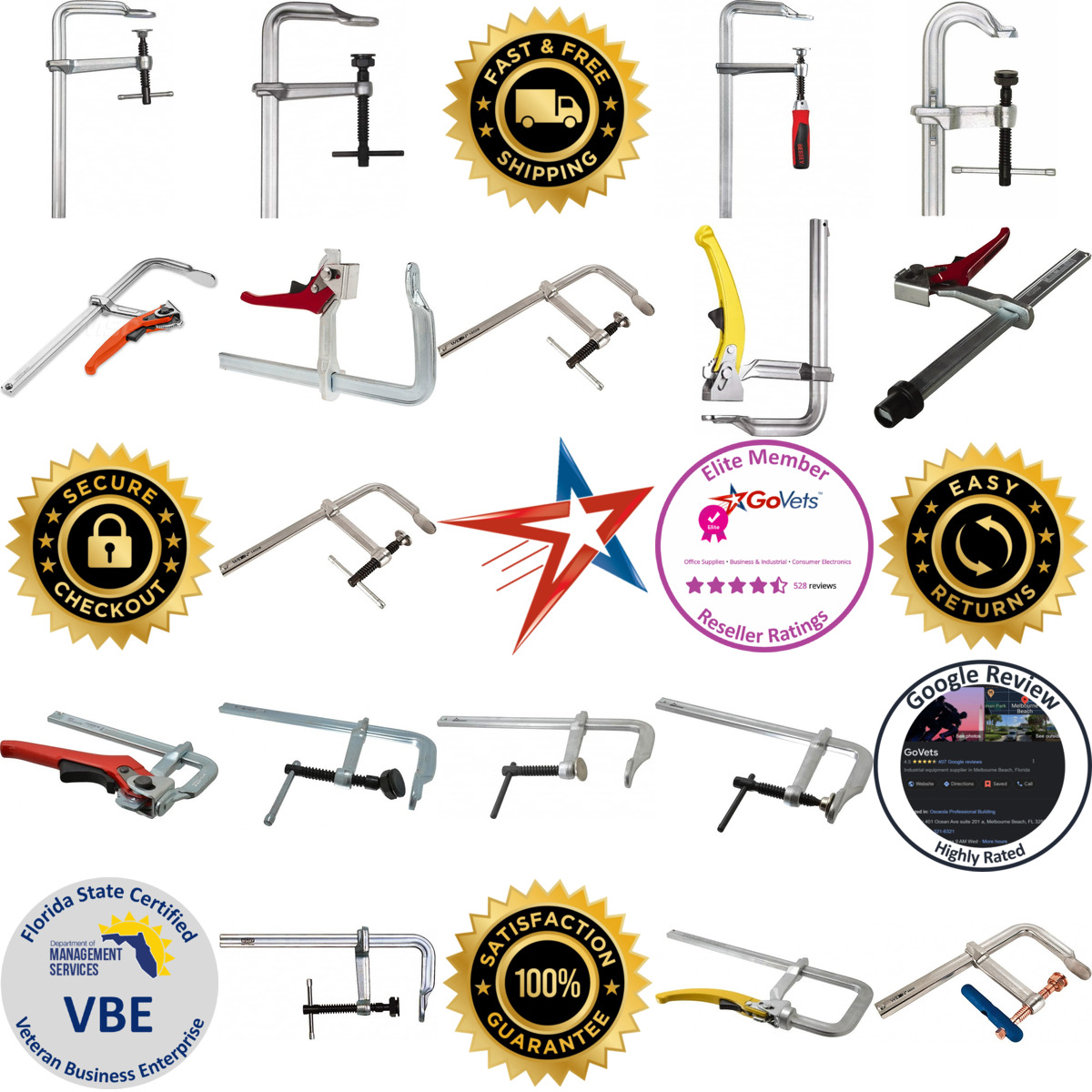 A selection of Sliding Arm Clamps products on GoVets