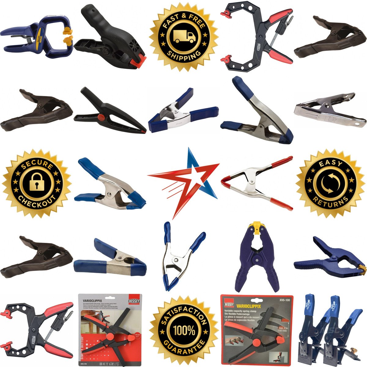 A selection of Spring Clamps products on GoVets