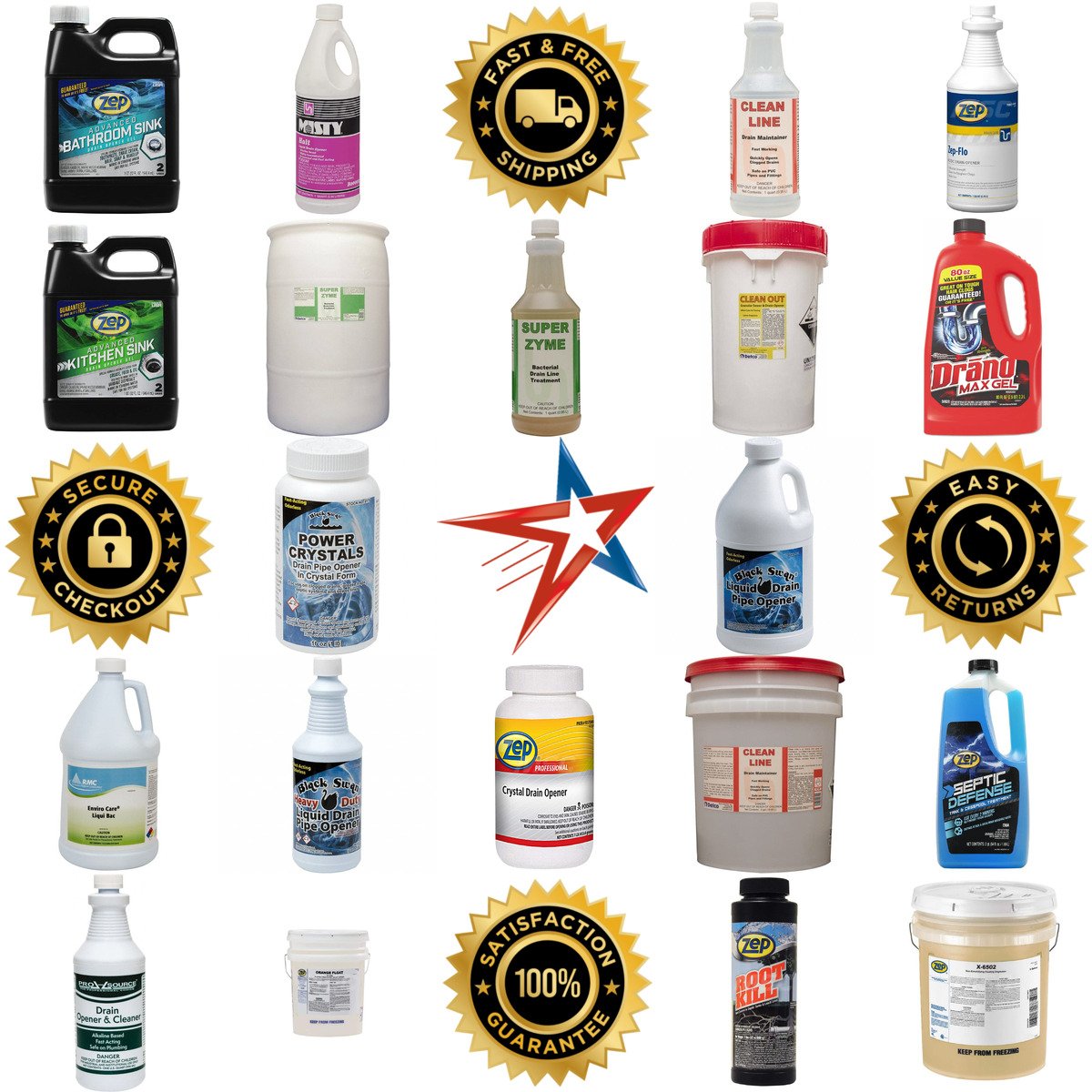 A selection of Drain Cleaners and Openers products on GoVets