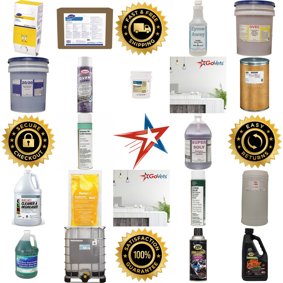 A selection of Cleaners and Detergents products on GoVets