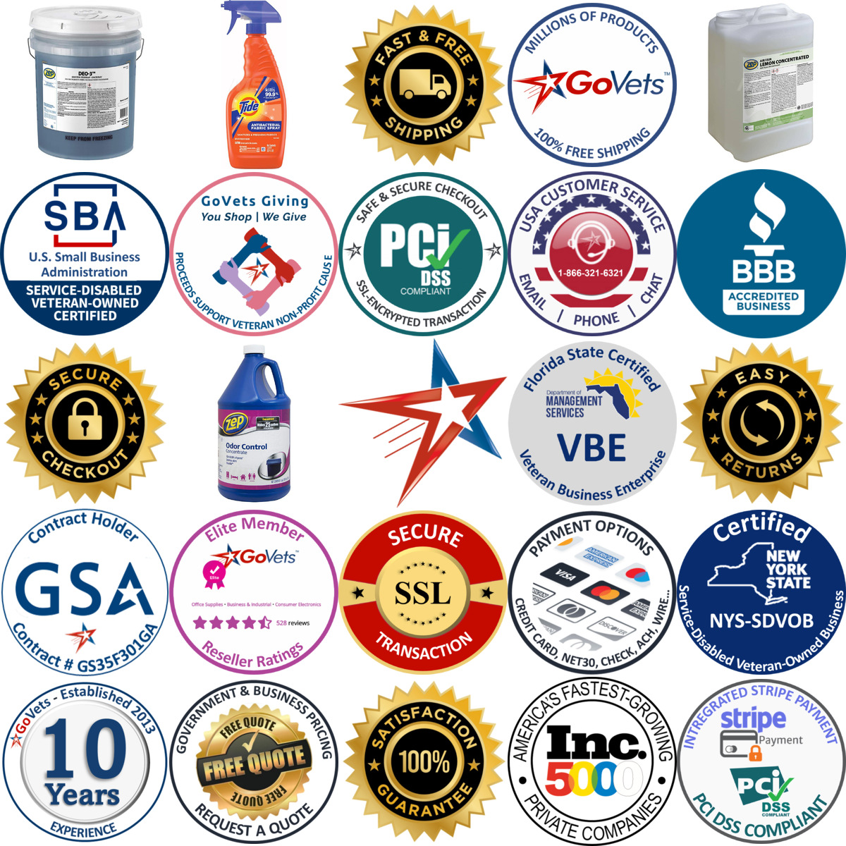 A selection of Detergents products on GoVets