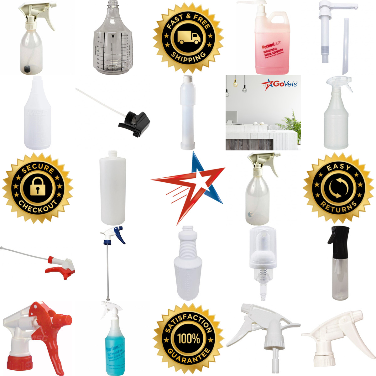 A selection of Spray Bottles and Triggers products on GoVets