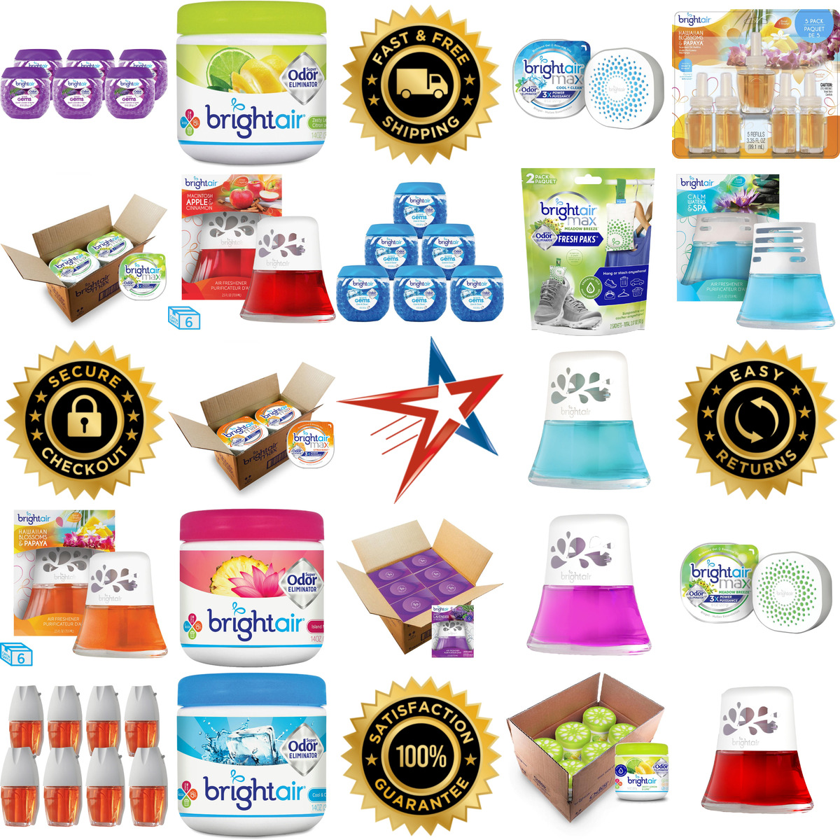 Millions of Products A selection of Bright Air products on GoVets